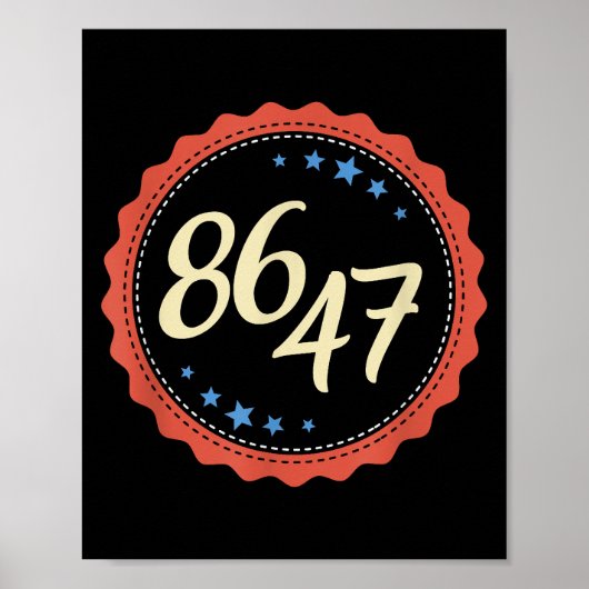 86 47 Anti Trump Grappig Poster (Voorkant)