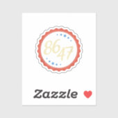 86 47 Anti Trump Grappig Sticker (Vel)