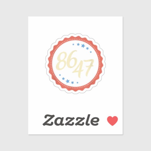 86 47 Anti Trump Grappig Sticker (Vel)