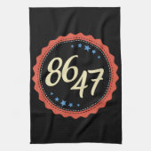86 47 Anti Trump Grappig Theedoek (Verticaal)