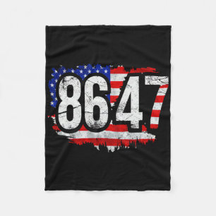 86 47 Anti Trump President Mensenrechten 8647 Fleece Deken