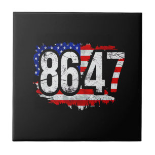 86 47 Anti Trump President Mensenrechten 8647 Tegeltje