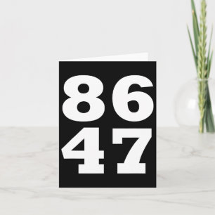 86 47 Anti-trump Subtiel Anti Trump 8647 Kaart