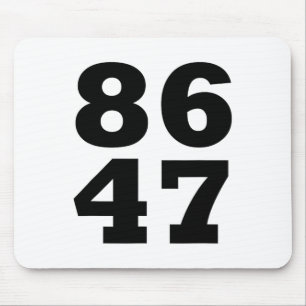 86 47 Anti-trump Subtiele Anti Trump 8647 3 Muismat