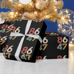 86 47 Anti Trump Vintage 80s Retro Stijl Cadeaupapier