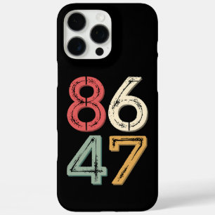 86 47 Anti-Trump vintage 80s retro stijl iPhone 16 Pro Max Hoesje