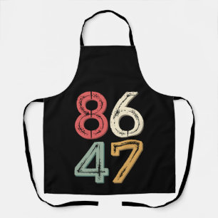 86 47 Anti Trump Vintage 80s Retro Stijl Schort