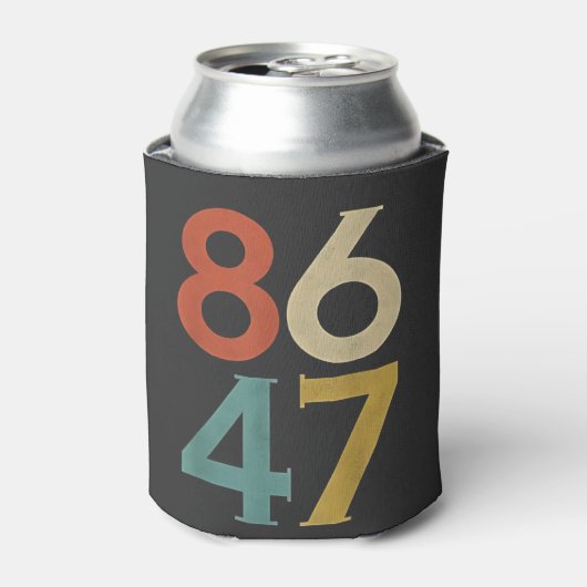 86 47 Dump Trump Cool Retro Anti-Trump Blikjeskoeler (Blikje Voorkant)