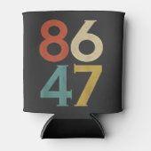 86 47 Dump Trump Cool Retro Anti-Trump Blikjeskoeler (Voorkant)