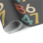 86 47 Dump Trump Cool Retro Anti-Trump Cadeaupapier (Rol Hoek)