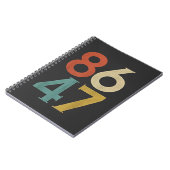 86 47 Dump Trump Cool Retro Anti-Trump Notitieboek (Linkerzijde)