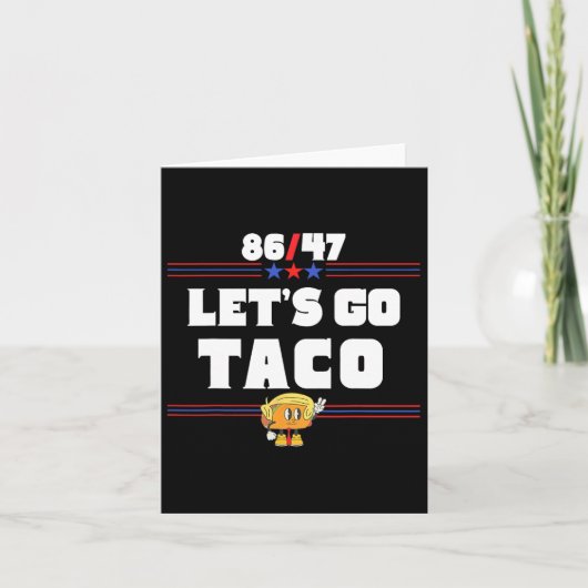 86 47 Let's Go Taco Amerikaanse vlag 86 47 Patriot Kaart (Voorkant)