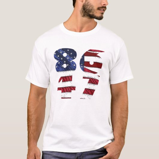 86-47 Shirt met vlagtekst (Voorkant)