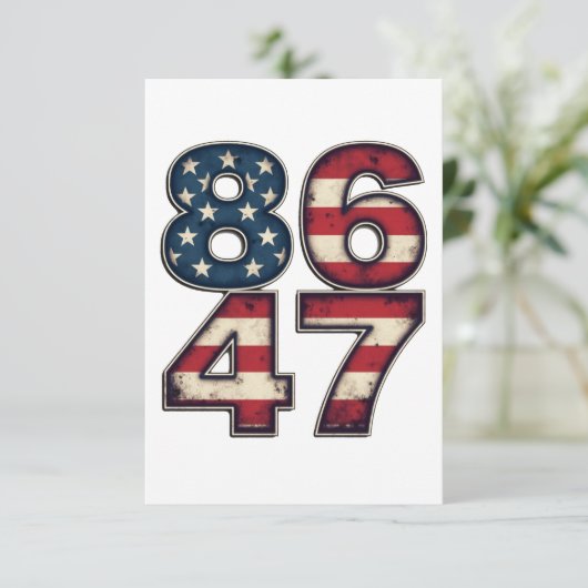 86 47 Trotse Maga Trump President inauguratiedag Bedankkaart (Staand voorkant)