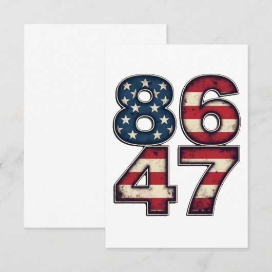 86 47 Trotse Maga Trump President inauguratiedag Bedankkaart (Voorkant / Achterkant)