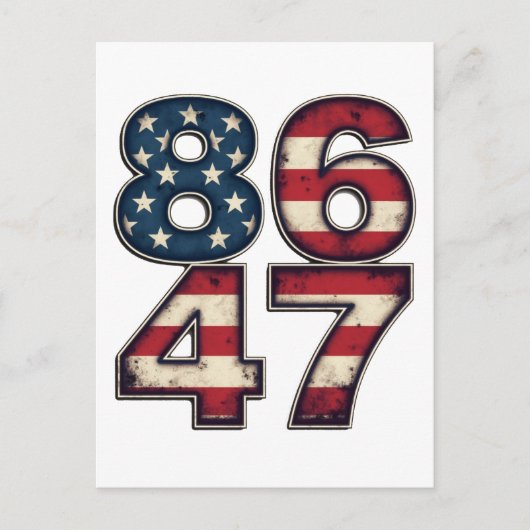 86 47 Trotse Maga Trump President inauguratiedag Briefkaart (Voorkant)