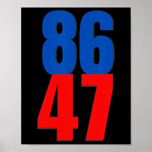 86 47 Trump Protest Poster (Voorkant)