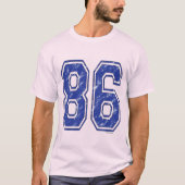 86 Aangepast Jersey T-shirt (Voorkant)