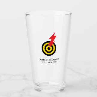 86 FWS Bullseye - Hill AFB UT Pint Glass Glas