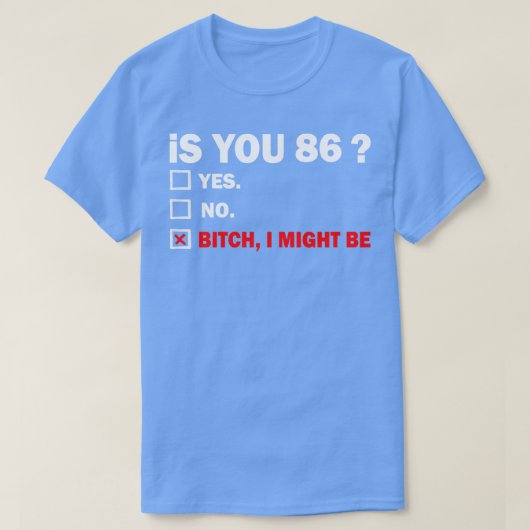86 jaar 86 jaar oud verjaardag 86e t-shirt (Design voorkant)