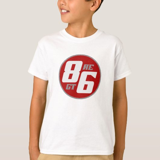 86 jaar of bt? t-shirt (Voorkant)
