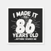 86 Jaar Oud Sarcastisch Meme Grappige 86e Verjaard Servet (Voorkant)