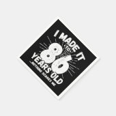 86 Jaar Oud Sarcastisch Meme Grappige 86e Verjaard Servet (Hoek)