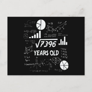 86 Jaar Oude Verjaardag Wiskunde Docent 86e Verjaa Briefkaart