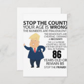 86 jaar Trump Happy Birthday Cadeau Funny (Voorkant / Achterkant)