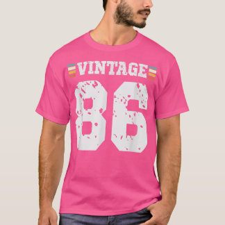 86-jarige Happy 86th Birthday Fun Sports T-shirt