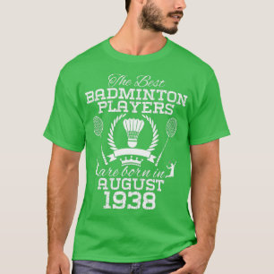 86-jarige verjaardag in augustus 1938 Beste Badmin T-shirt