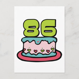 86-jarige verjaardagskaart briefkaart