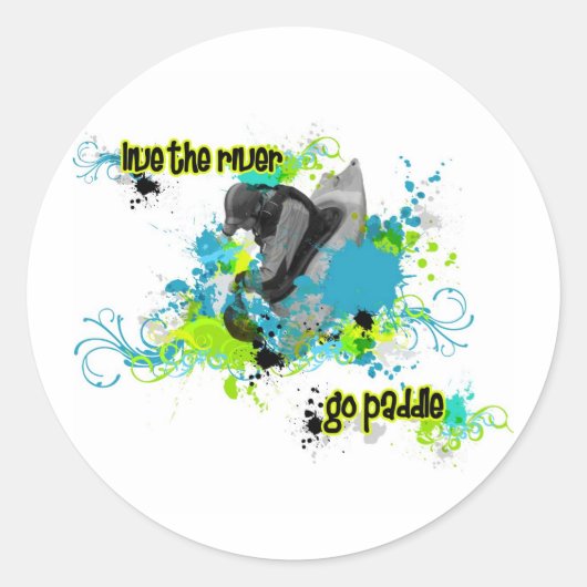 86 Stadskajak 5 Ronde Sticker (Voorkant)