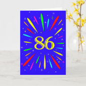 86e 'Birthday Explosion'-Kaart Kaart (Gele Bloem)