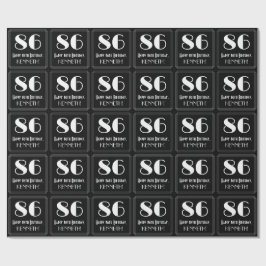 86e verjaardag - Art Deco geïnspireerde look "86", Cadeaupapier