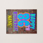 86e verjaardag ~ Fun, geïnspireerd door Urban Graf Legpuzzel (Horizontaal)