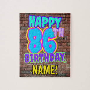 86e verjaardag ~ Fun, geïnspireerd door Urban Graf Legpuzzel