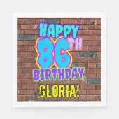 86e verjaardag ~ Fun, geïnspireerd door Urban Graf Servet (Voorkant)