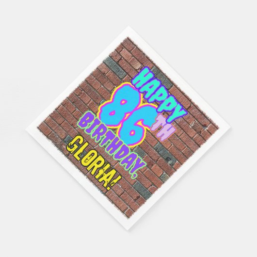 86e verjaardag ~ Fun, geïnspireerd door Urban Graf Servet (Hoek)