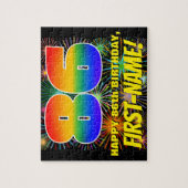 86e verjaardag: Fun, kleurrijk gevuurwerk Legpuzzel (Verticaal)