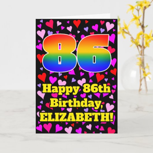 86e verjaardag: Het liefhebbende Kunstpatroon, Reg Kaart (Gele Bloem)