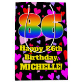 86e verjaardag: Het liefhebbende Kunstpatroon, Reg Medium Cadeauzakje (Voorkant)