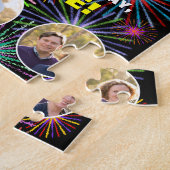 86e verjaardag: Leuke regenboog #, Aangepaste naam Legpuzzel (Zijkant)