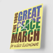 86GPMSC Time for Peace Square Clock Vierkante Klok (Hoek)