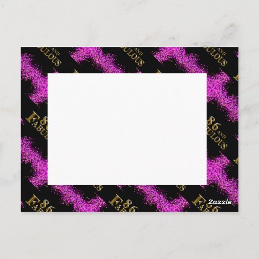 86ste verjaardag  briefkaart (Achterkant)