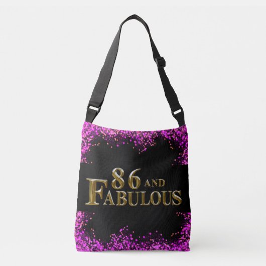86ste verjaardag crossbody tas (Voorkant)