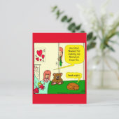 874 Mam's favoriete cartoon Briefkaart (Staand voorkant)