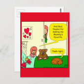 874 Mam's favoriete cartoon Briefkaart (Voorkant / Achterkant)