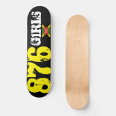 876 GIRLS-skateboard Persoonlijk Skateboard (Voorkant)
