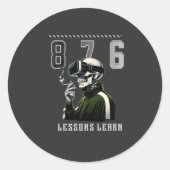 876 LESSONS LEARN Sticker (Voorkant)